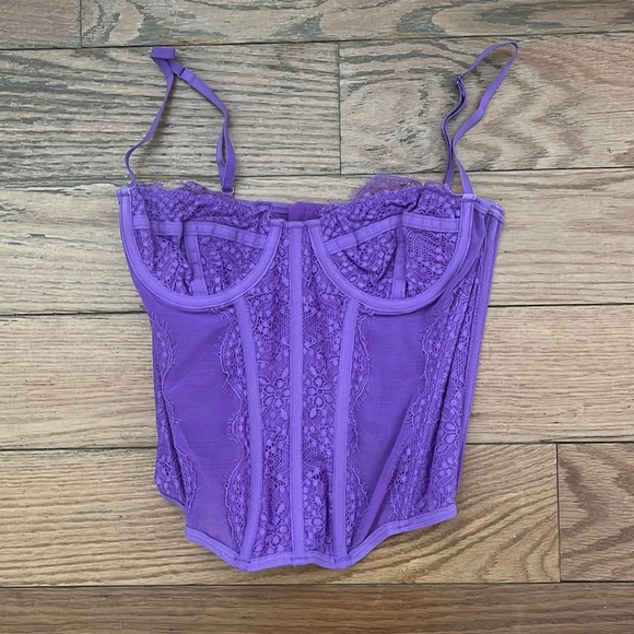 Urban Outfitters Other - urban outfitters modern love corset purple size small